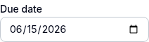 DateTimeInput preview
