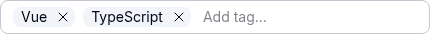 Tags Input preview